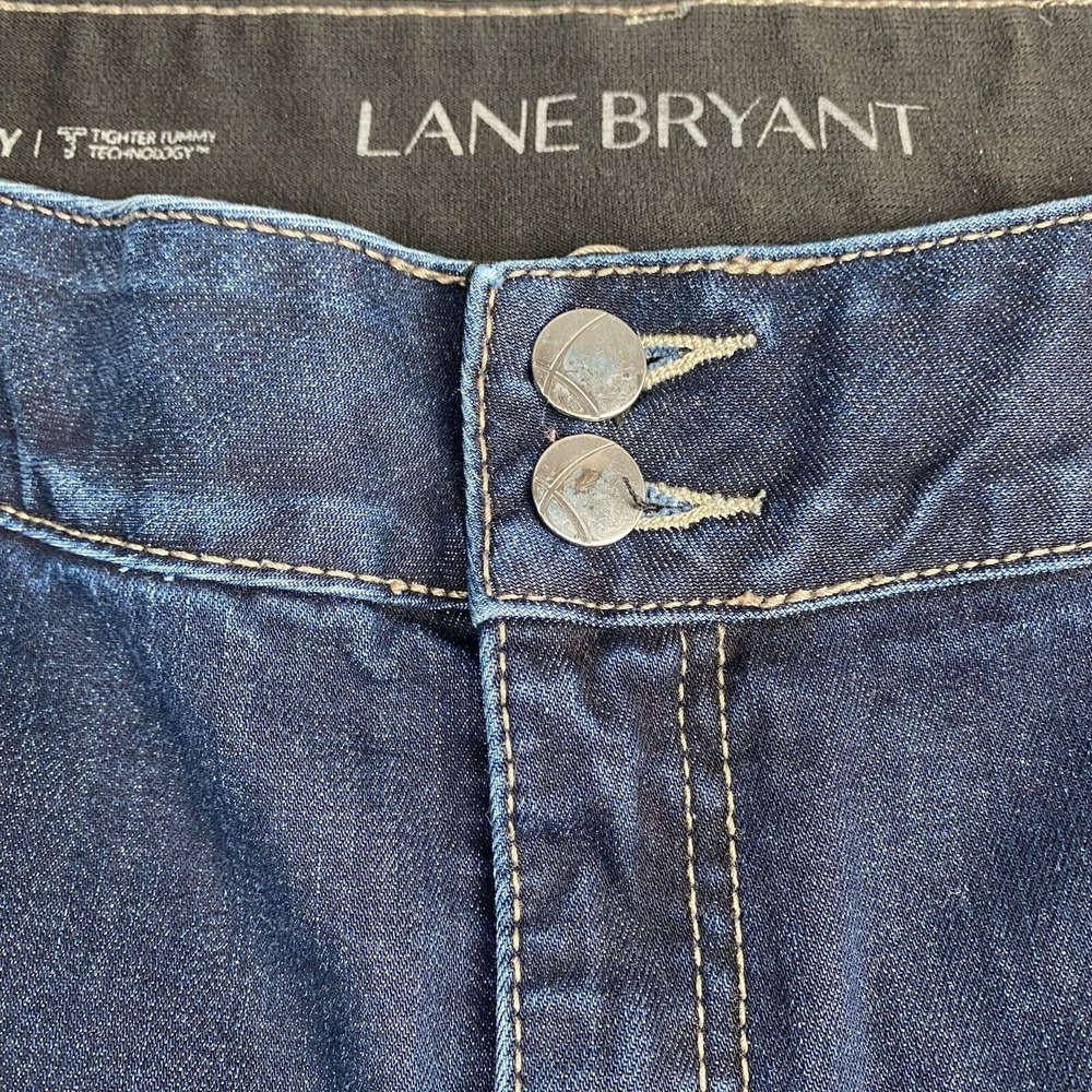 Lane Bryant Women's Size 24 Blue Plus High-Rise Stretch Skinny‎ Jeans - Picture 3 of 13